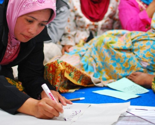 Women Work on Community Climate Resilience Plan
