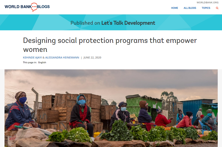Covid-19 social protection blog