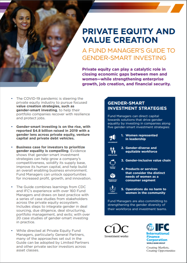 Highlights: Private Equity and Value Creation: A Fund Manager’s Guide to Gender-Smart Investing