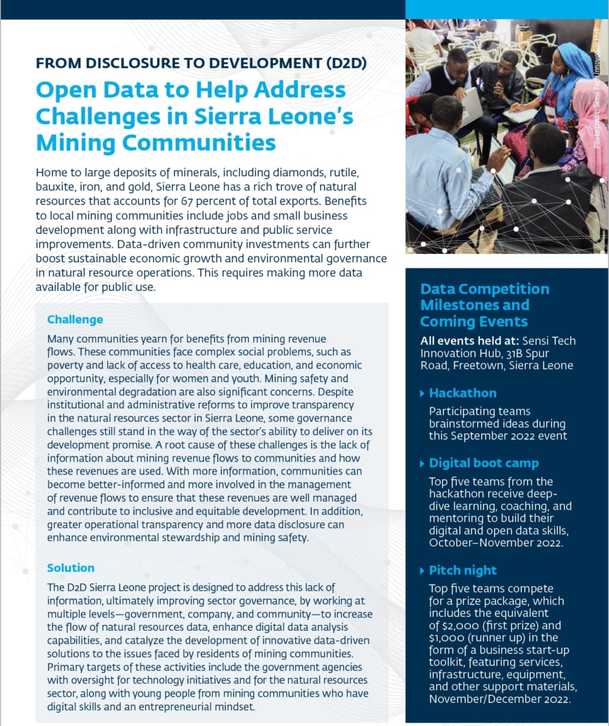 Cover.D2D Sierra Leone Factsheet