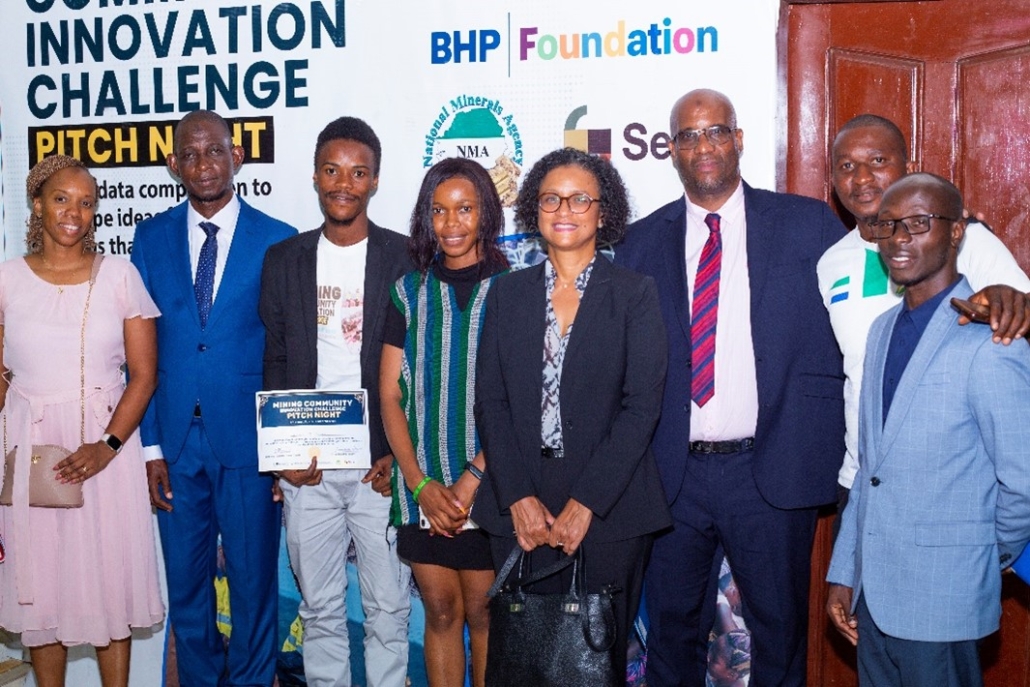 Runners up Team Digital Agro with regional representatives from International Finance Corporation (IFC) at the MCIC final pitch night event.